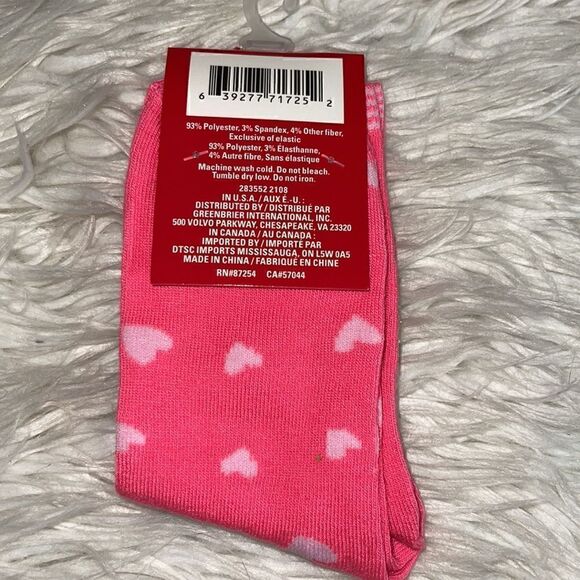 chaussettes de martin Socks Womens Size 5-9 ccrew Hearts Valentines NWT - Picture 3 of 4